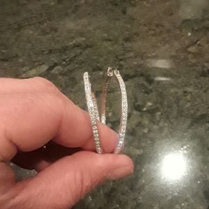 Origami Owl 30 mm rhinestone hoop